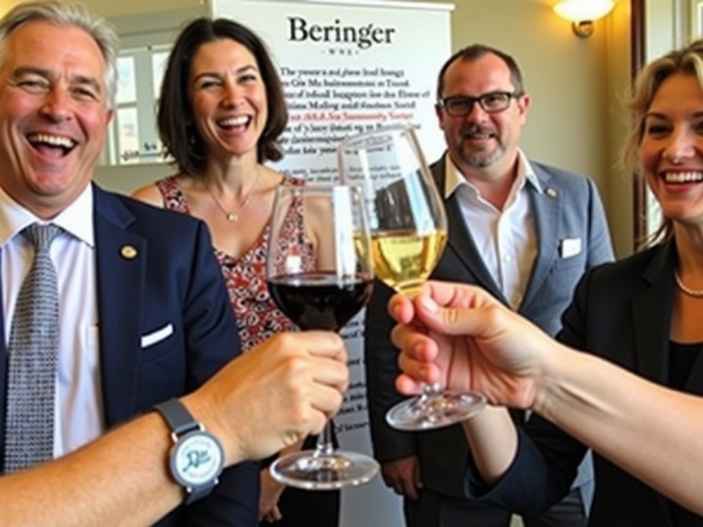 Beringer wine tasting event.
