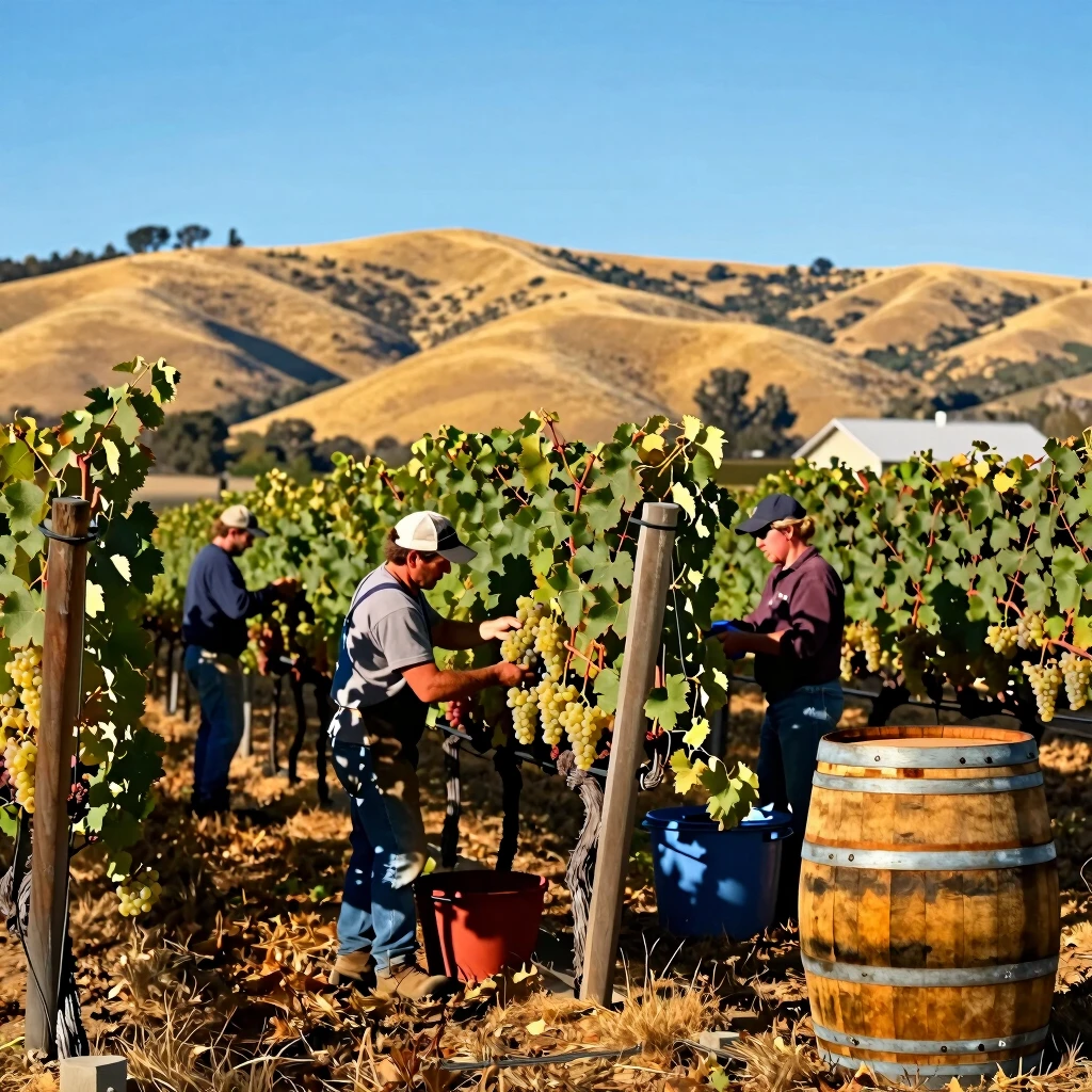 Historic California Chardonnay vineyards in Livermore Valley