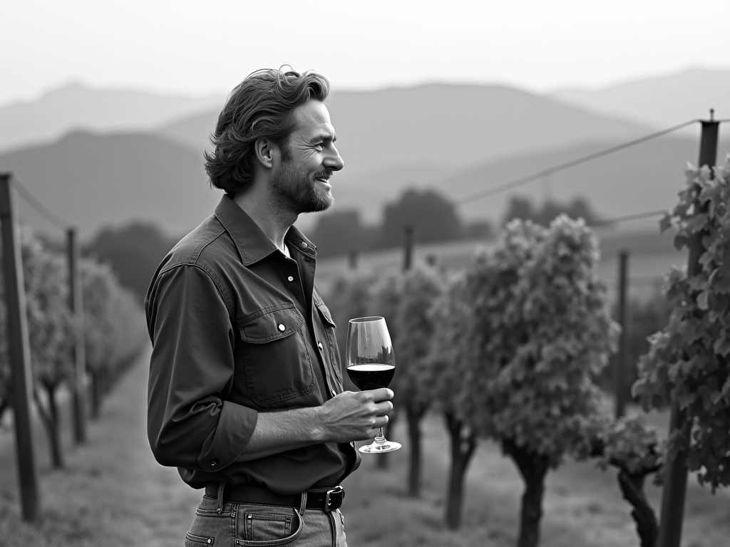 Jess Jackson, founder of Jackson Family Wines, in the early days of the company.