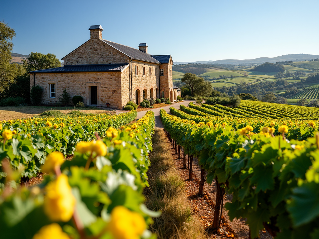 Vineyards and winery in Barossa Valley