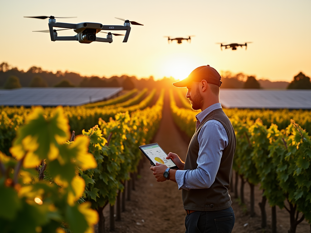 A high-tech sustainable vineyard preparing for the future of winemaking.