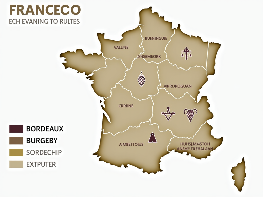 Map of French wine regions known for their distinct terroir.