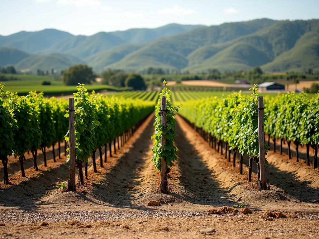 Vineyard landscape illustrating diverse terroir elements.
