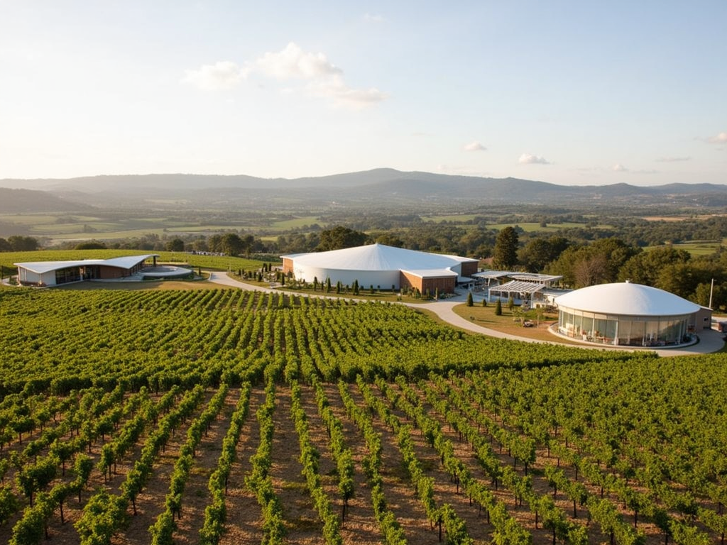 The expansive Jackson Family Wines estate, blending traditional wine-making with modern sustainability practices.