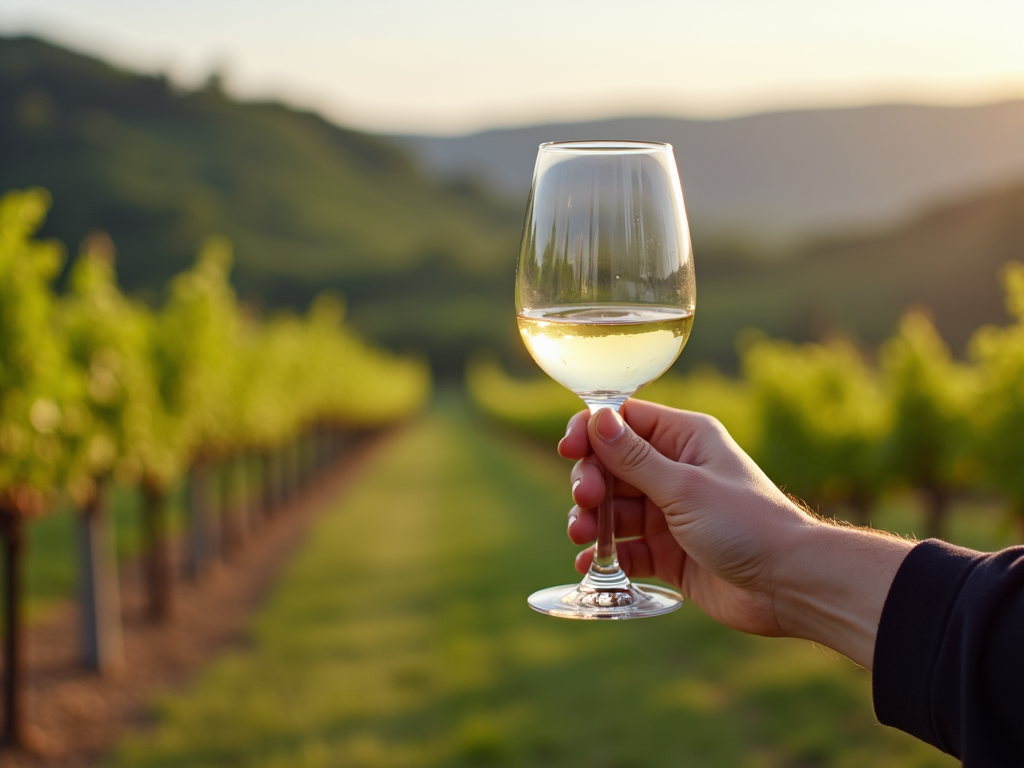 Wine enthusiast enjoying a glass of wine