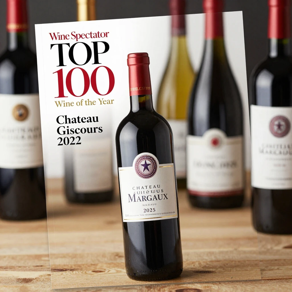 Wine Spectator’s Top 100 Wines of 2025 announcement cover featuring the year's top selections
