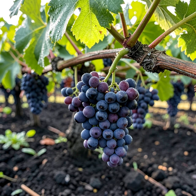Pinot Noir grapes in Oregon's Willamette Valley terroir