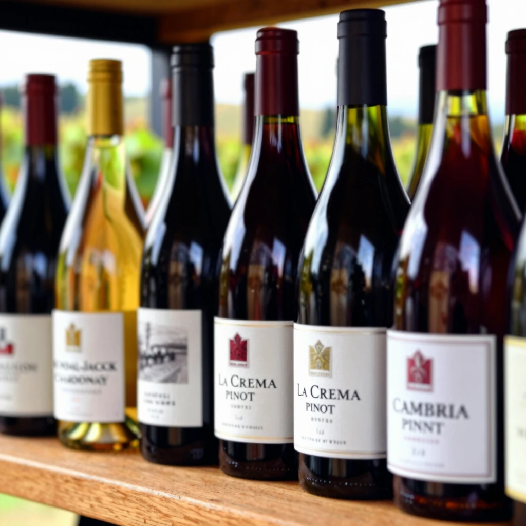 Selection of Jackson Family Wines bottles on display