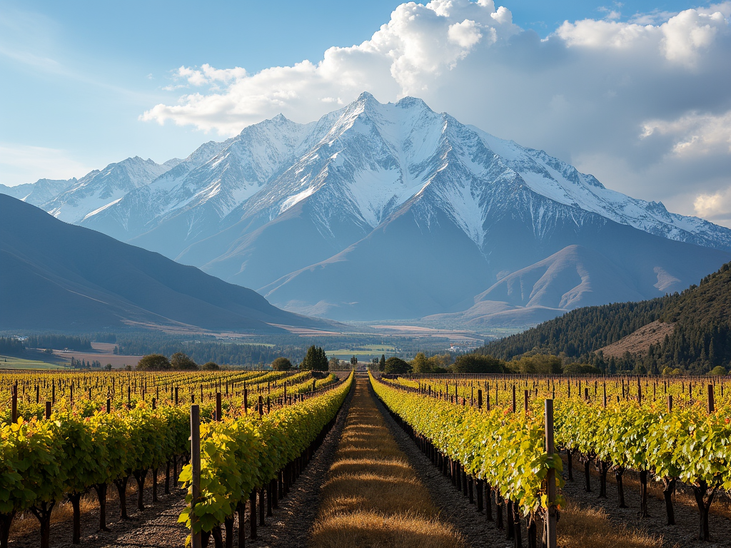 Maipo Valley vineyard in Chile