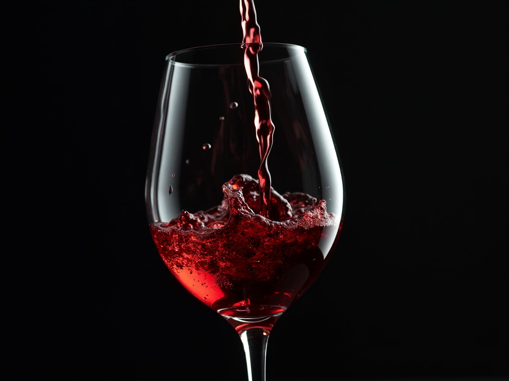 Swirling wine in a glass to release its aromas.