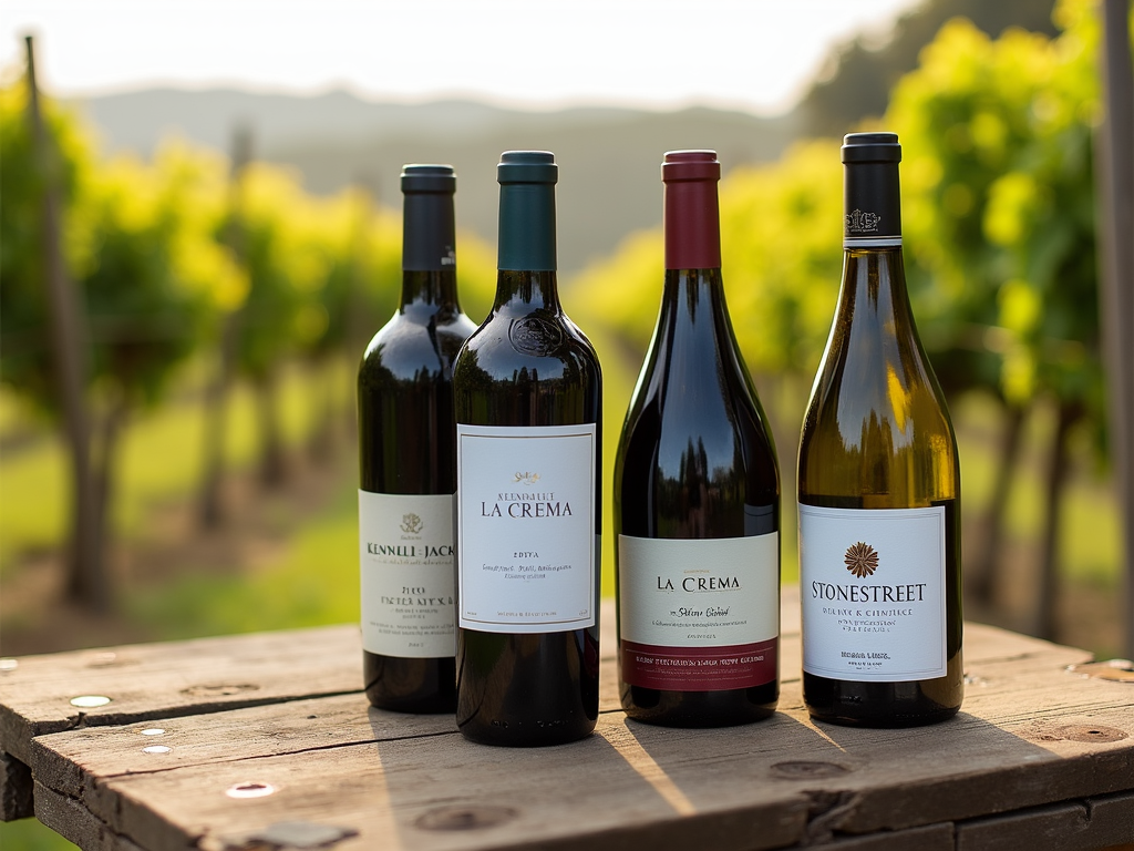 Display of Jackson Family Wines bottles