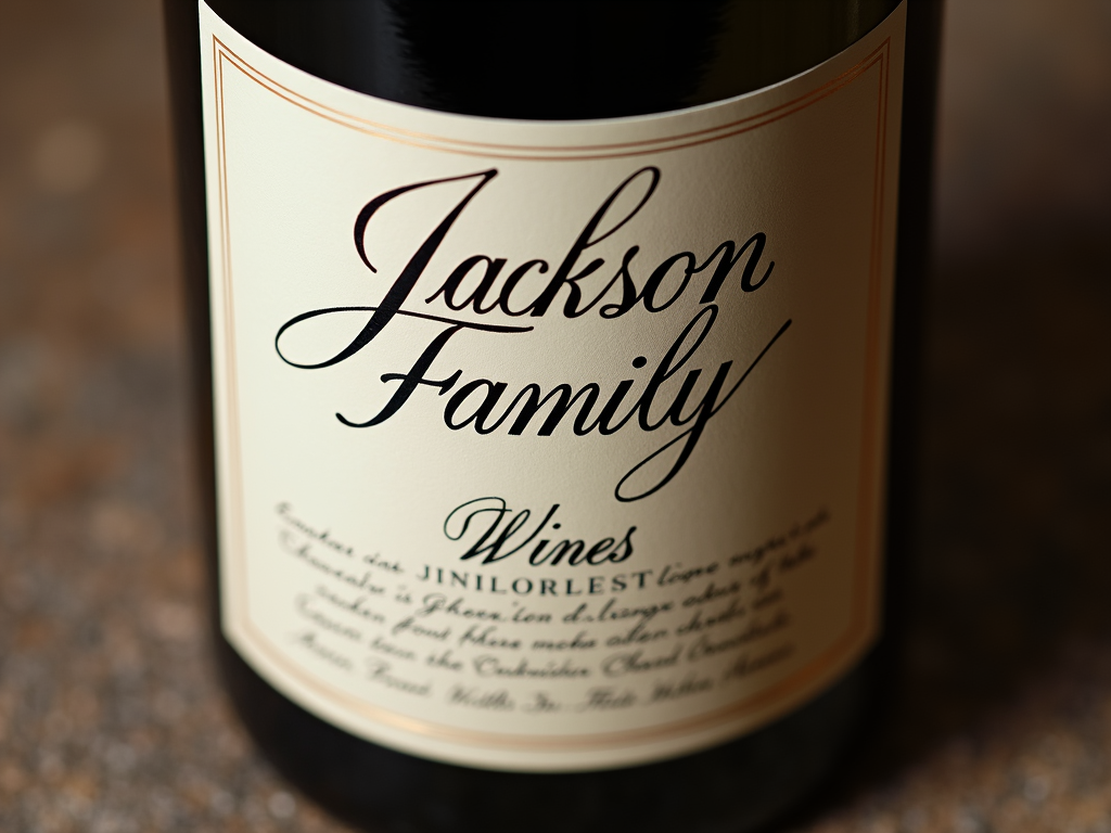 Jackson Family Wines bottle with detailed label