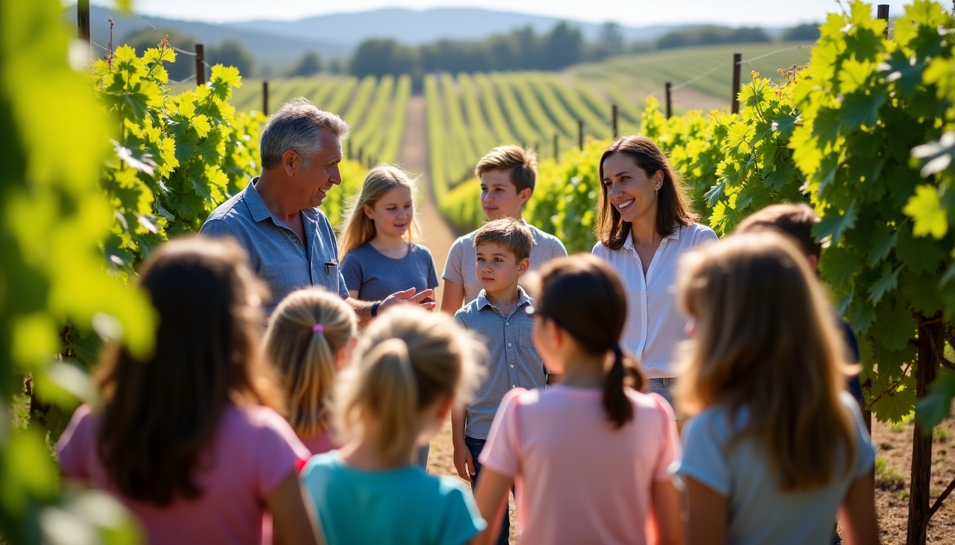 Educational tour at Jackson Family Wines promoting sustainable winemaking.