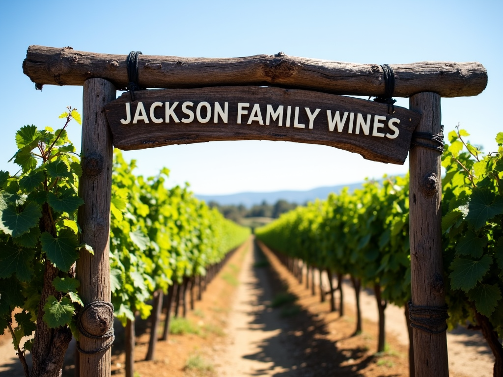 Jackson Family Wines vineyard entrance