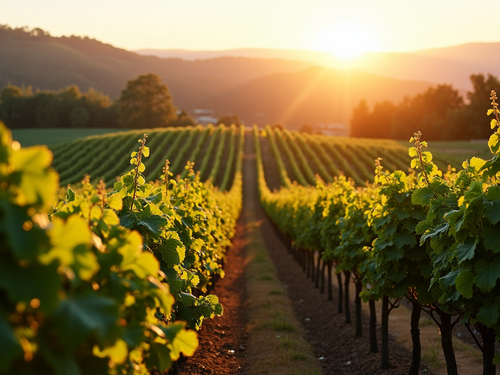 Jackson Family Wines vineyard at sunrise
