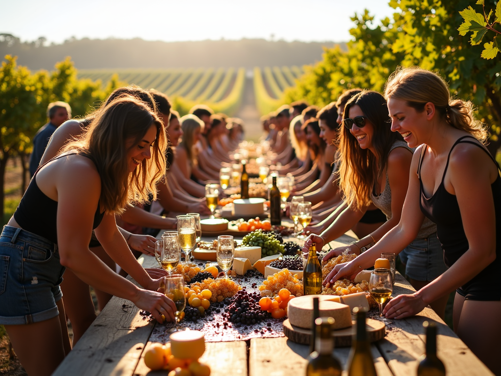 Harvest festival at California family winery