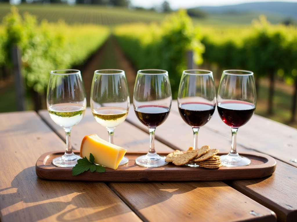 Wine and cheese tasting at Benziger