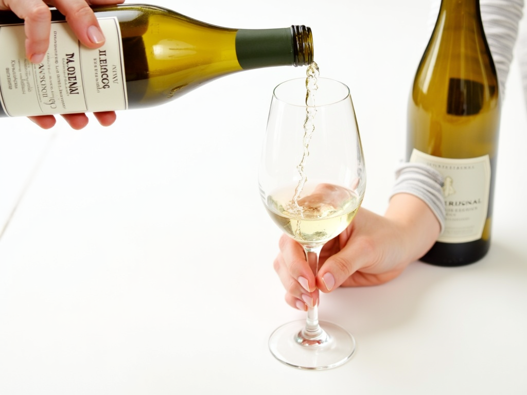 Pouring Jackson Family Wines Chardonnay into a glass