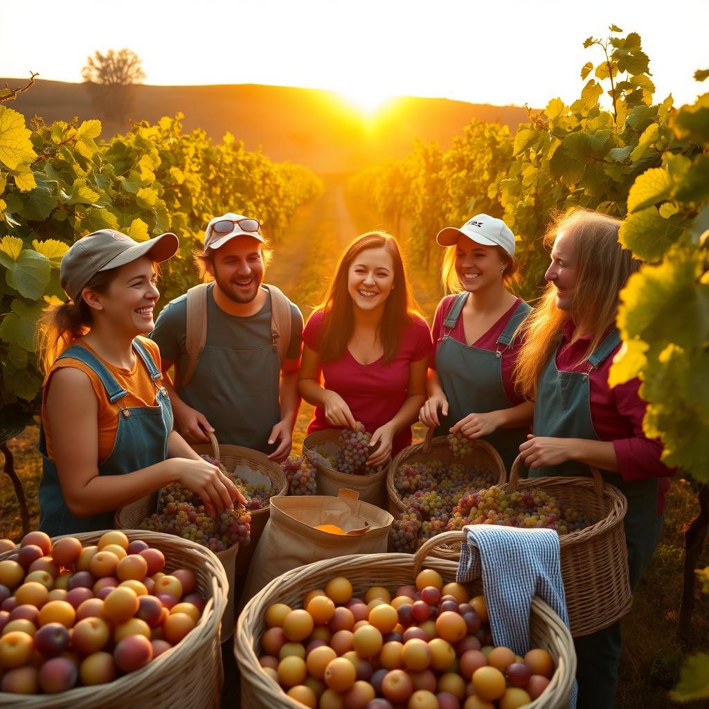 Harvest time at Jackson Family Wines vineyard