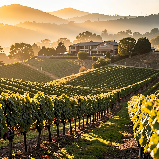 Vineyards in Mendocino Wine Country belonging to Jackson Family Wines