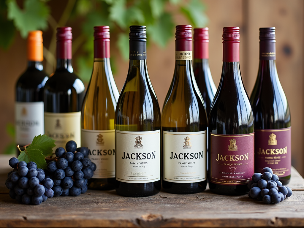 Jackson Family Wines bottle display
