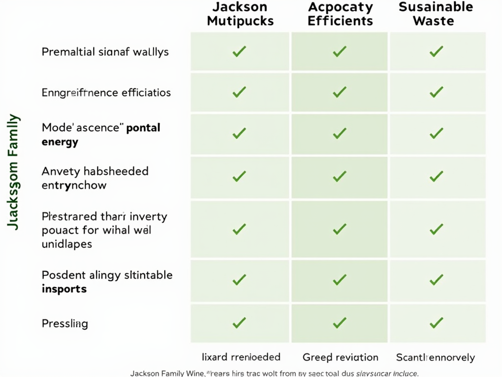 Sustainability metrics comparison chart