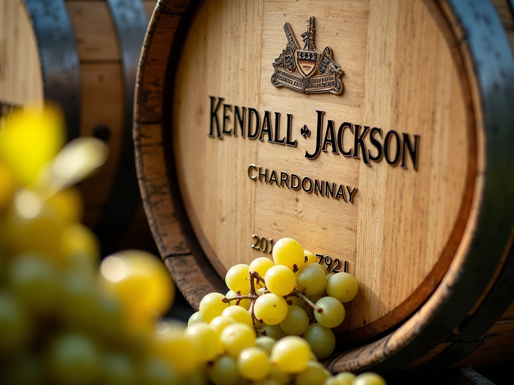 Kendall-Jackson Chardonnay barrel and grapes
