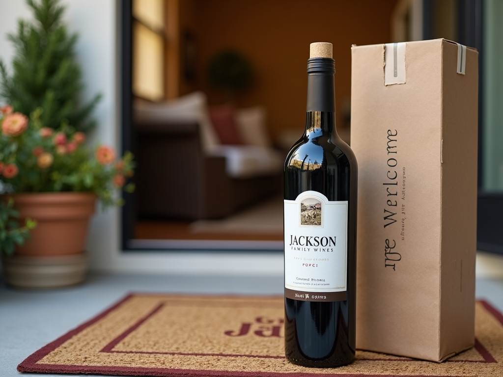 Jackson Family Wines bottle delivered to doorstep