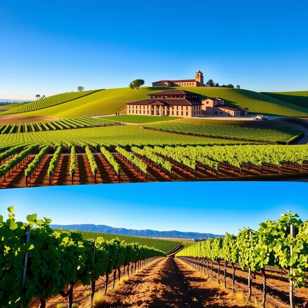 Scenic view of Jackson Family Wines vineyards in Sonoma County
