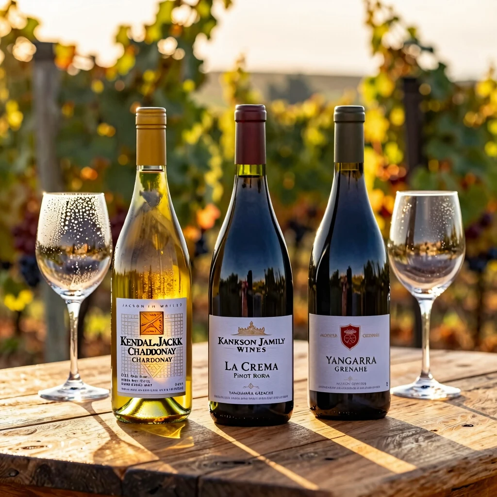 Premium organic wine brands from Jackson Family Wines, ready for tasting