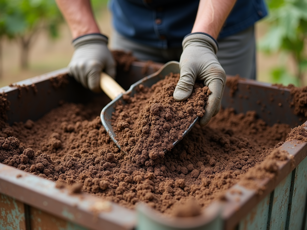 Composting grape pomace at Jackson Family Wines