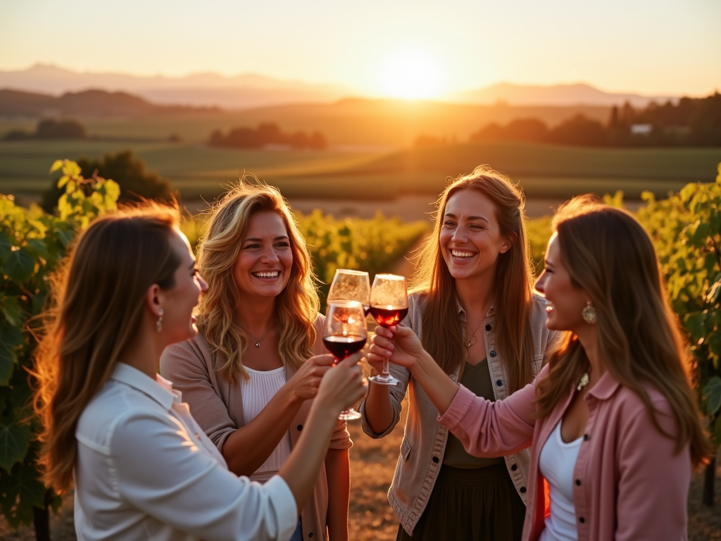 Friends at Jackson Family Wines tasting event