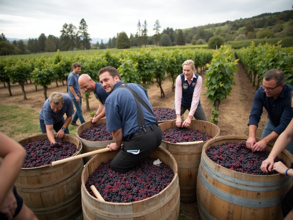 Harvest event at Beringer Vineyards.