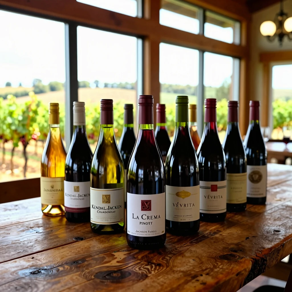 Selection of Jackson Family Wines bottles showcasing their diverse portfolio