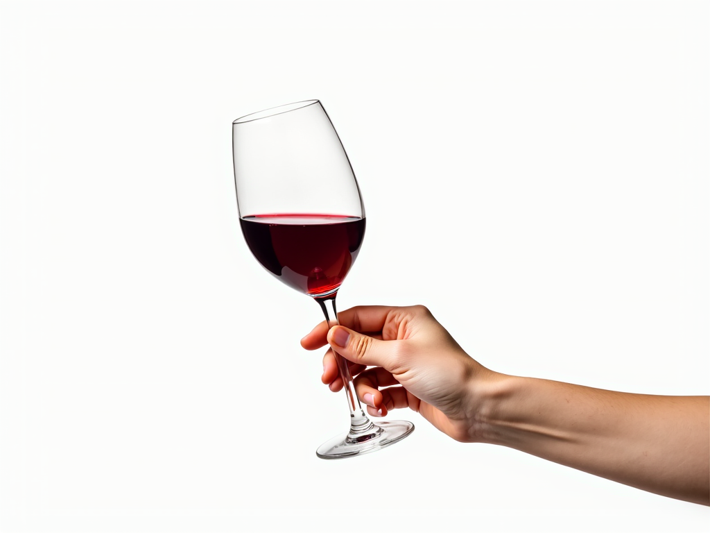 Close-up of red wine in a glass.