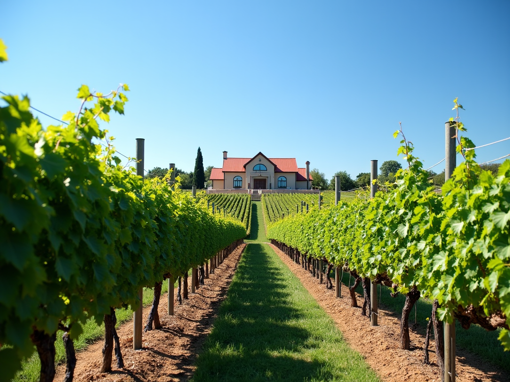 Scenic vineyard and winery