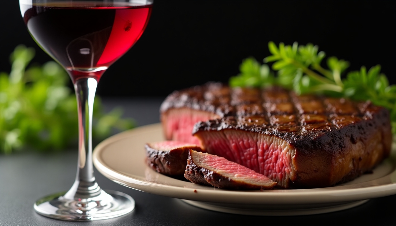 Cabernet Sauvignon and steak pairing.