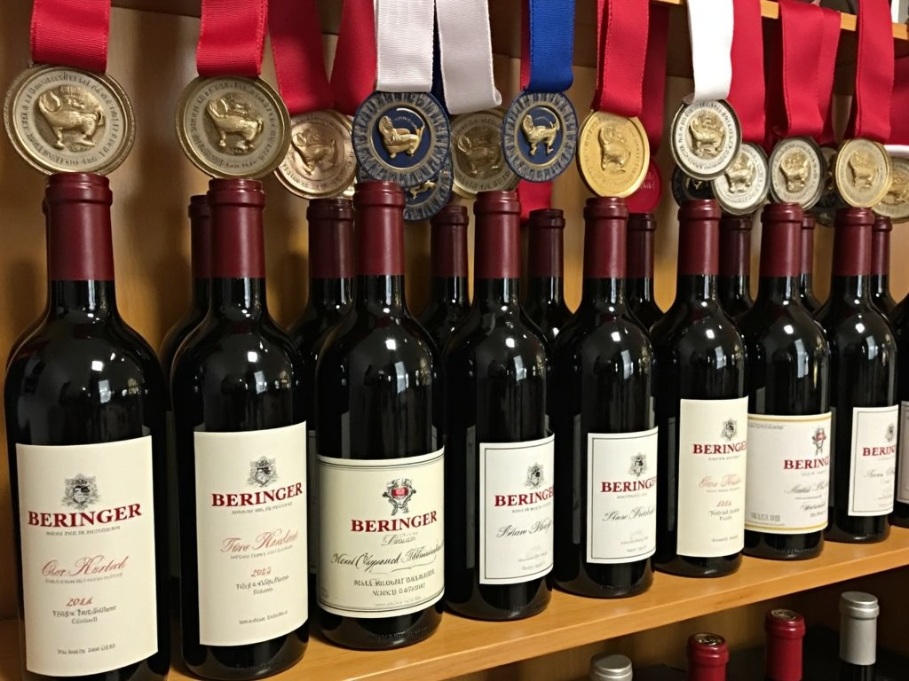 Award-winning Beringer wines.