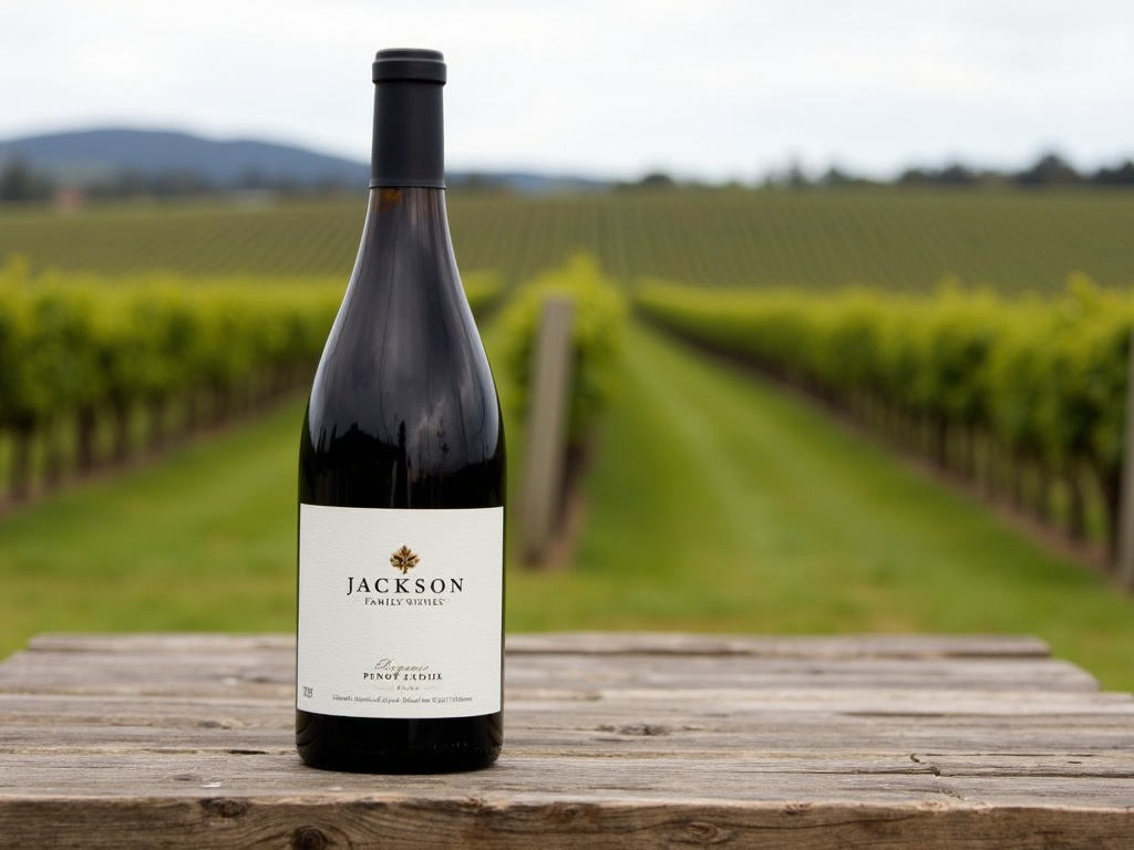 Jackson Family Wines organic wine bottle