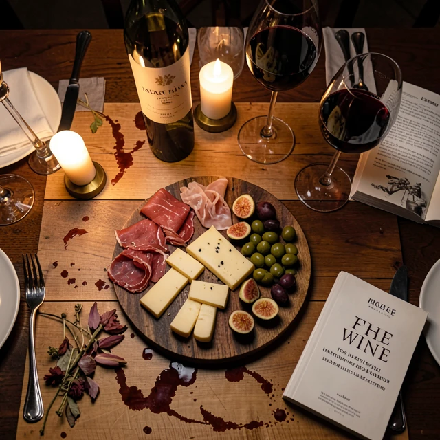 Food and wine pairing table with The Wine Bible