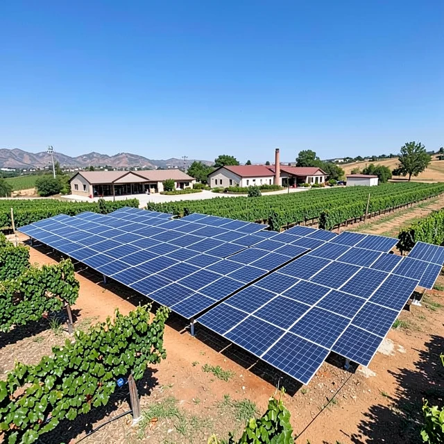 Solar energy powering winemaking operations at Jackson Family Wines