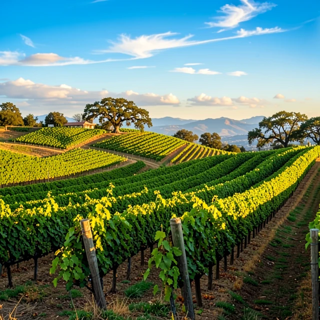 Jackson Family Wines vineyard in California with rolling hills and grapevines