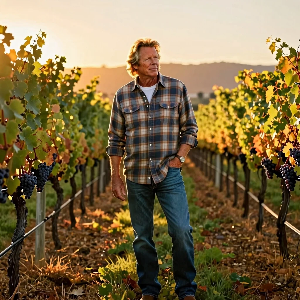 Jess Jackson in his early vineyard
