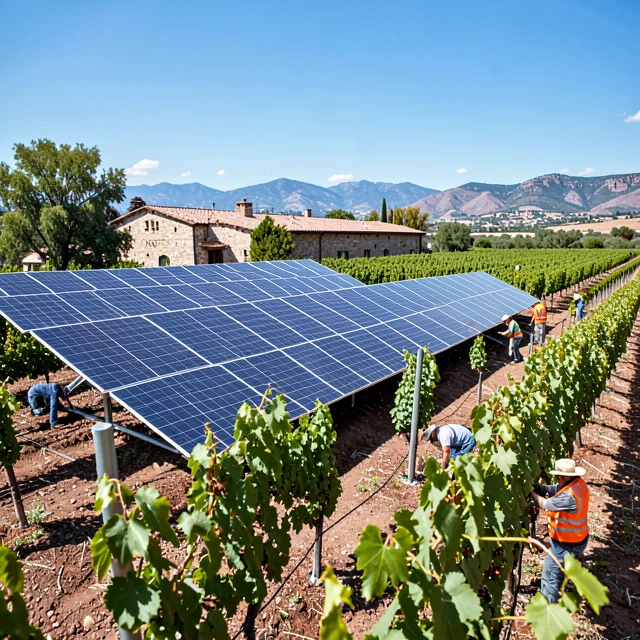 Solar energy powering sustainable winemaking at Jackson Family Wines