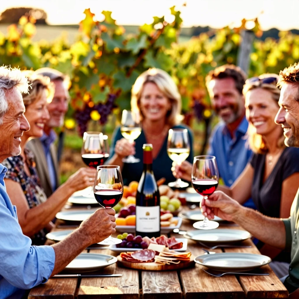 Outdoor wine tasting event featuring Jackson Family Wines' sustainable vintages