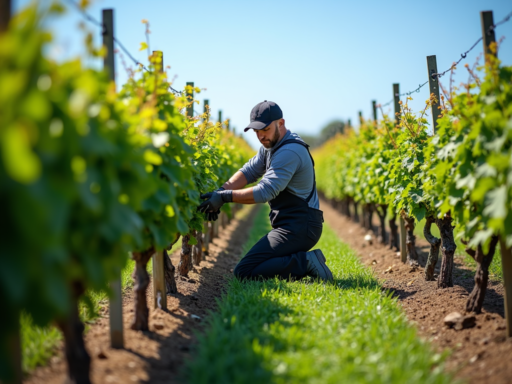 Sustainable vineyard work at Jackson Family Wines.