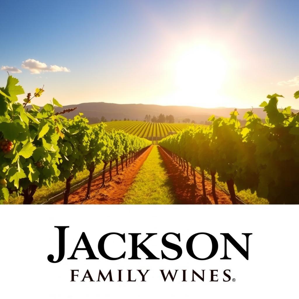 A beautiful vineyard of Jackson Family Wines in California