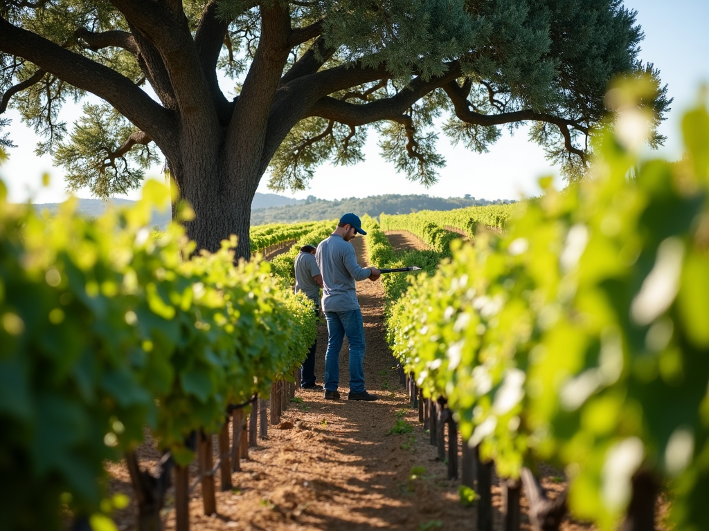 Sustainable vineyard work at Jackson Family Wines