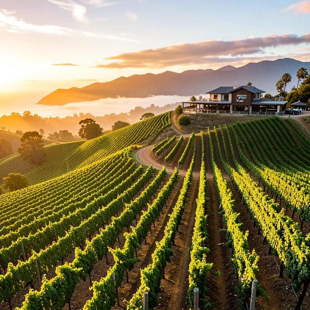 Aerial view of Jackson Family Wines vineyards in Sonoma County