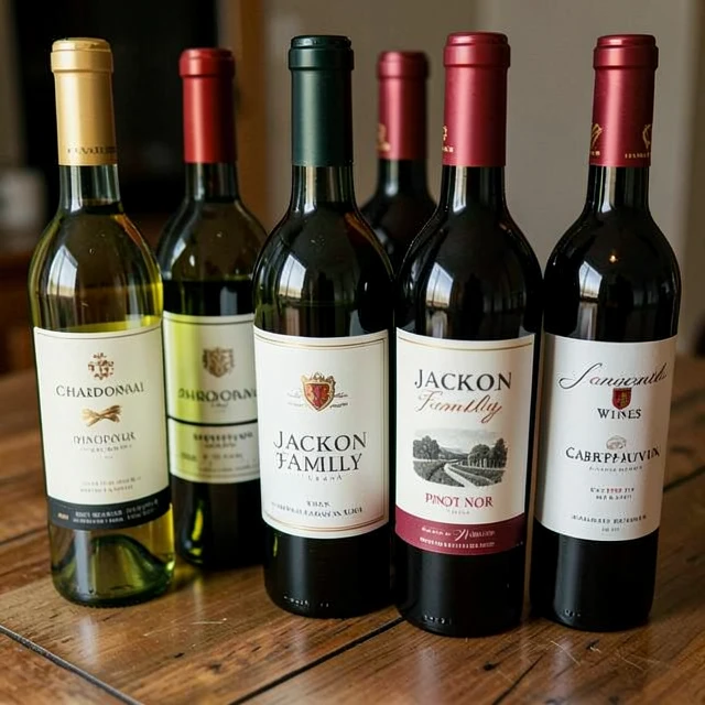 Selection of top wines from Jackson Family Wines